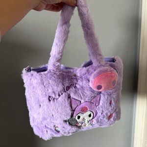 Kuromi mini plush tote bag